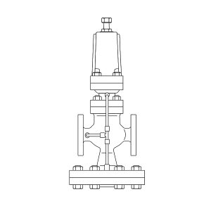 Предохранительный клапан Spirax Sarco SDP143 с пилотным управлением и корпусом из литой стали