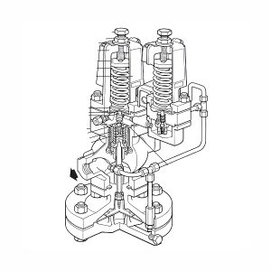 Редукционные клапаны давления Spirax Sarco с пилотным управлением DPP17E и DPP17EE с корпусом из чугуна SG