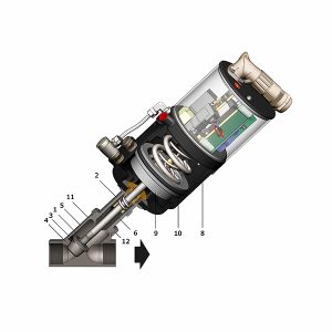 Регулирующие клапаны Spirax Sarco серии PM6 с поршневыми пневмоприводами